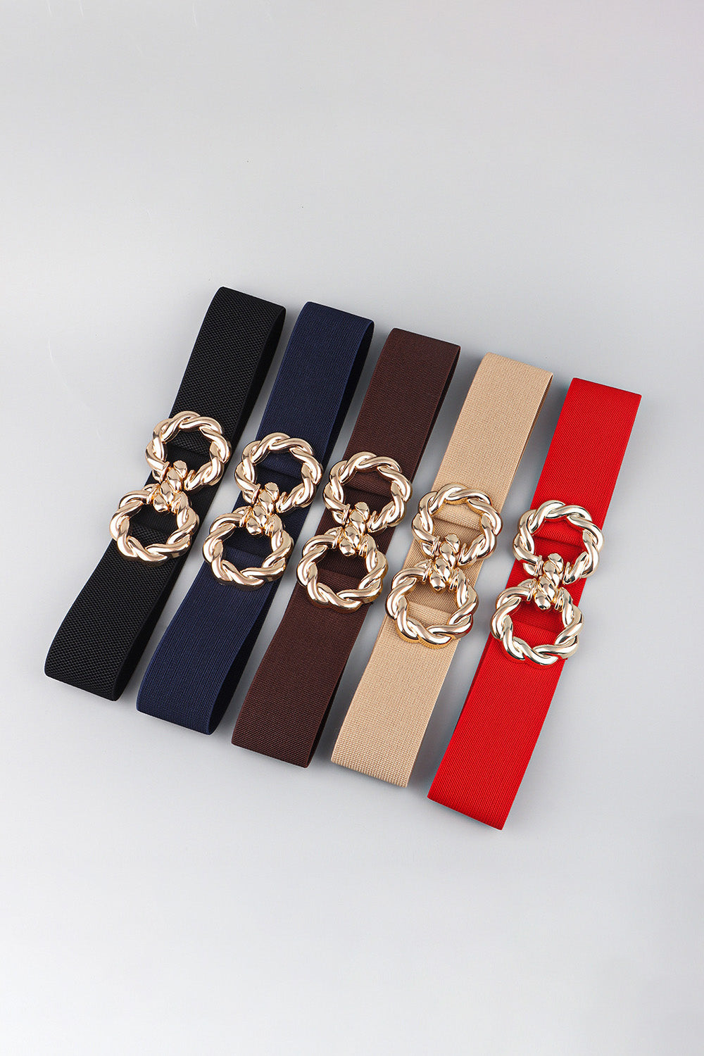 Zinc Alloy Buckle Elastic Belt - The Boutie Shop