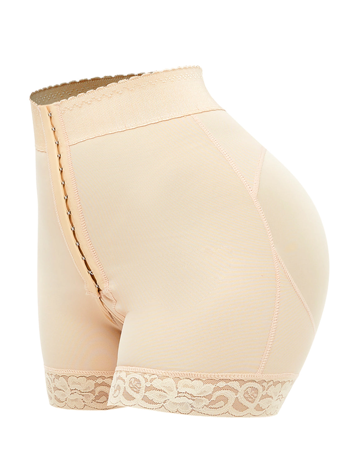 Full Size Lace Detail Hook-and-Eye Shaping Shorts - The Boutie Shop