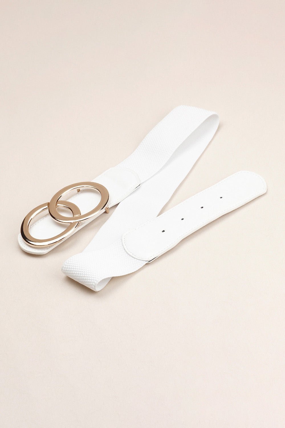 Zinc Alloy Buckle Elastic PU Belt - The Boutie Shop